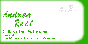 andrea reil business card